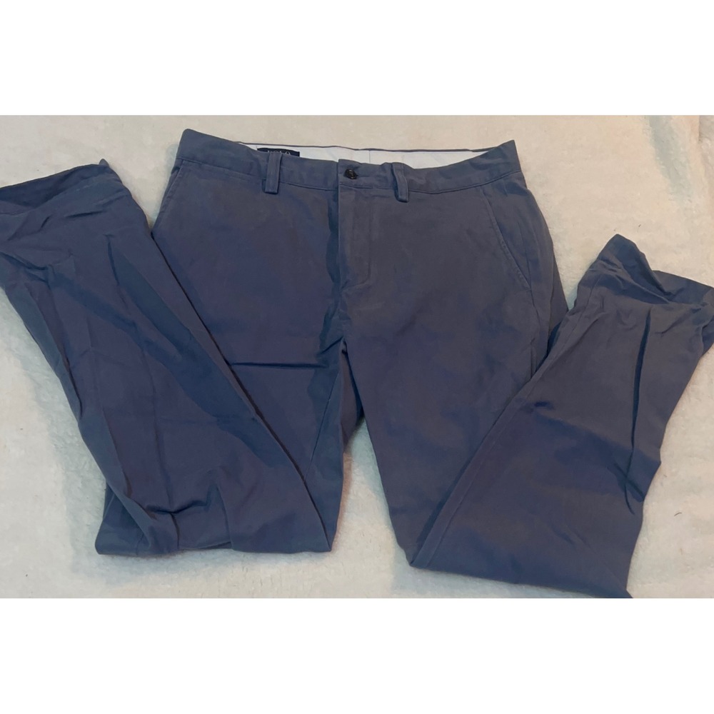 Polo Ralph Lauren Slim Fit Chinos Mens 32x32 Blue Gray Cotton Twill Pants